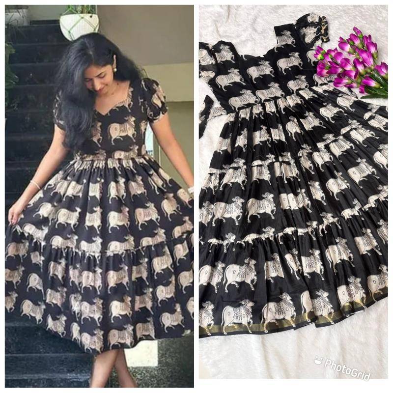 NEW LAUNCING COTTON FROCK cottan silk Kidswear market in Ahmedabad